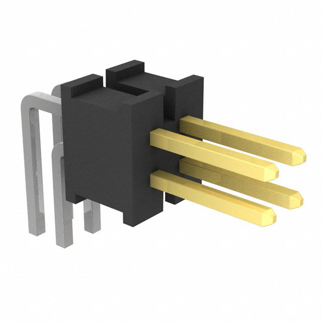 CONN HEADER R/A 4POS 1.27MM