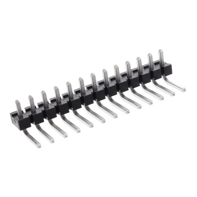 CONN HEADER R/A 13POS 3.96MM