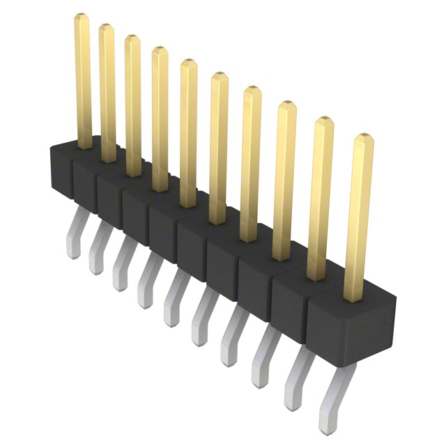 CONN HEADER SMD R/A 10POS 2.54MM