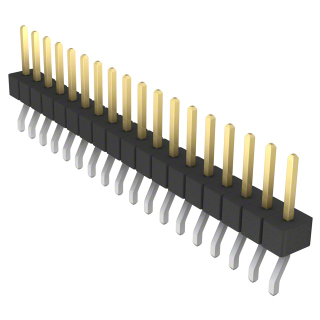 CONN HEADER SMD R/A 18POS 2.54MM