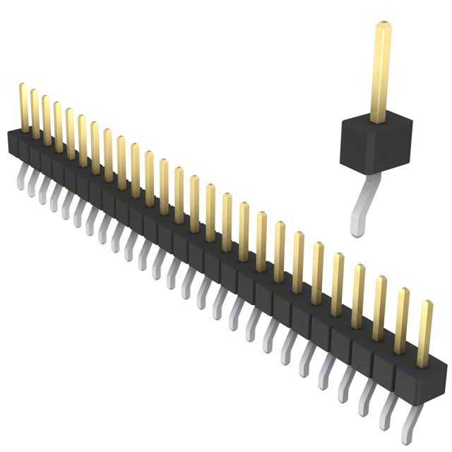 CONN HEADER SMD R/A 26POS 2.54MM
