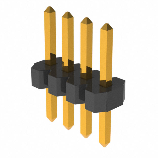 CONN HEADER VERT 4POS 1.27MM