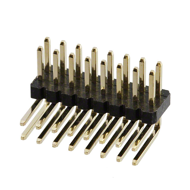 CONN HEADER R/A 16POS 1.27MM