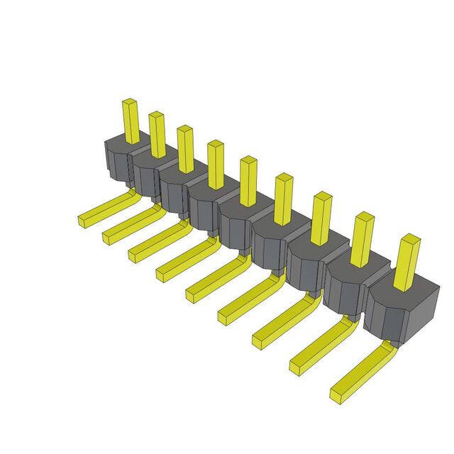 CONN HEADER R/A 9POS 2.54MM