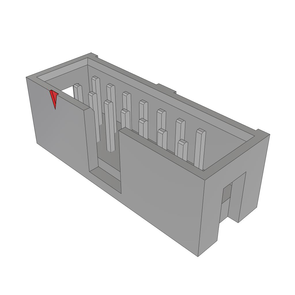 CONN HEADER R/A 14POS 2.54MM