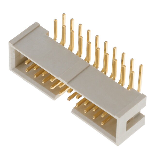 CONN HEADER R/A 20POS 2.54MM