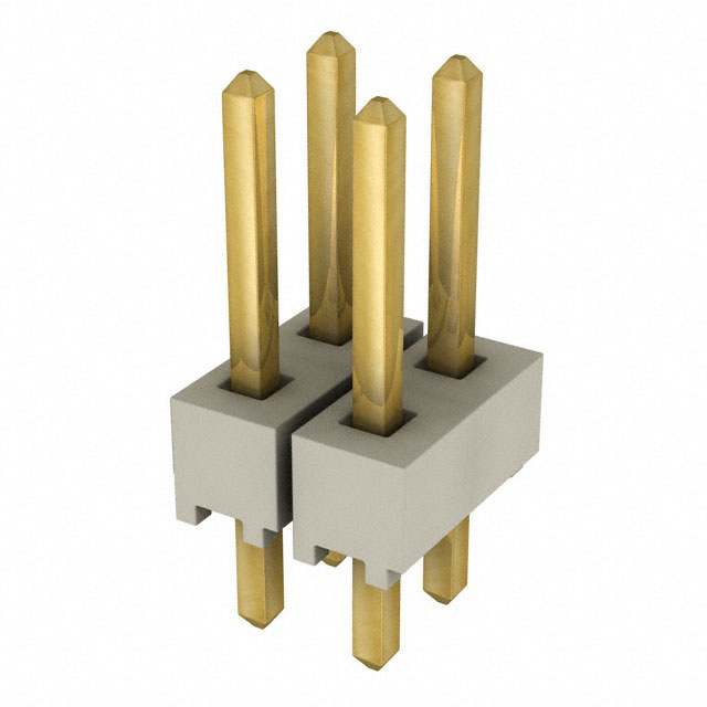 CONN HEADER VERT 4POS 2.54MM