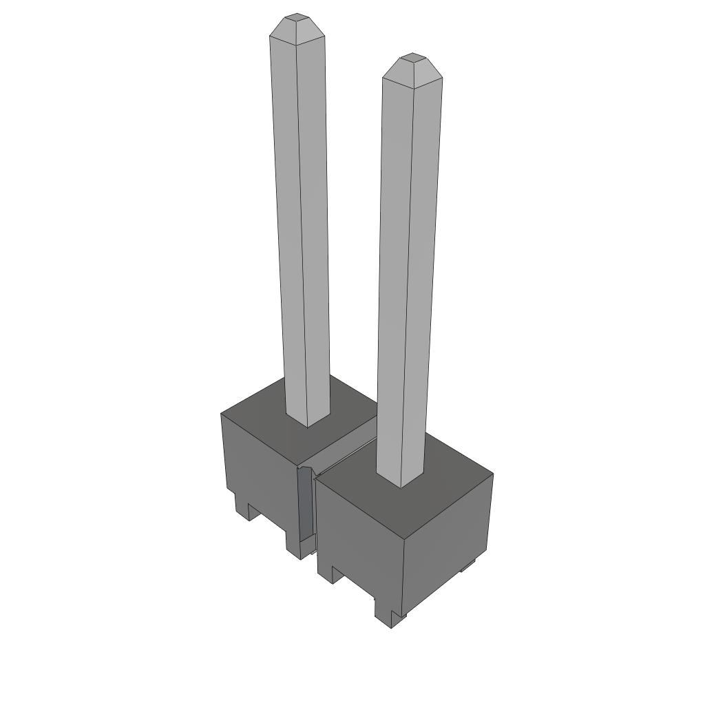 CONN HEADER VERT 2POS 2.54MM