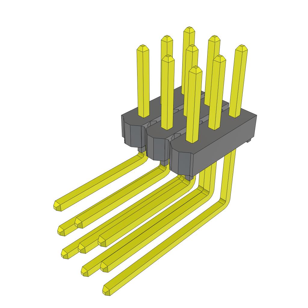 CONN HEADER R/A 9POS 2.54MM