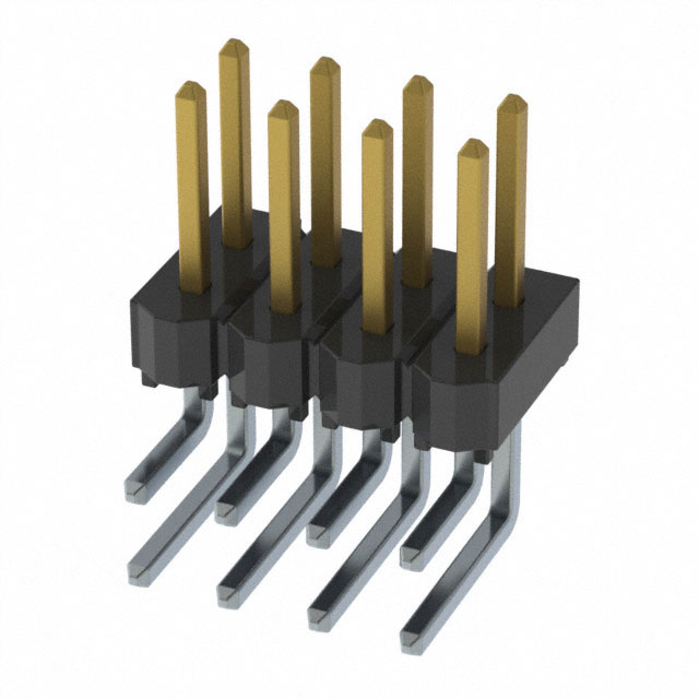 CONN HEADER R/A 8POS 2.54MM