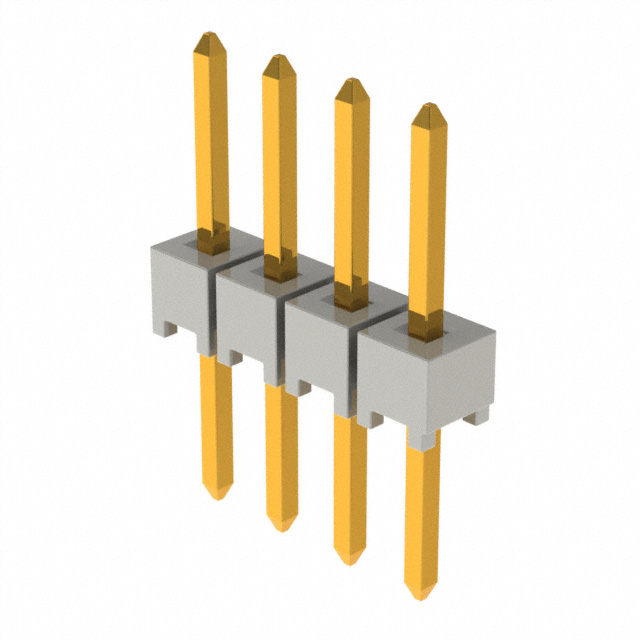 CONN HEADER VERT 4POS 2.54MM