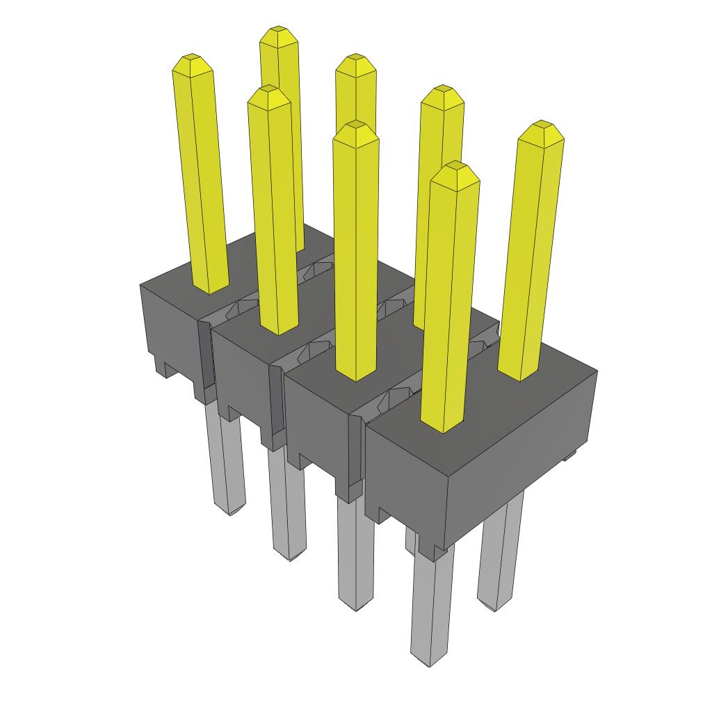 CONN HEADER VERT 8POS 2.54MM