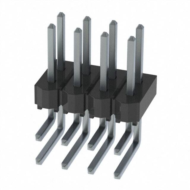 CONN HEADER R/A 8POS 2.54MM