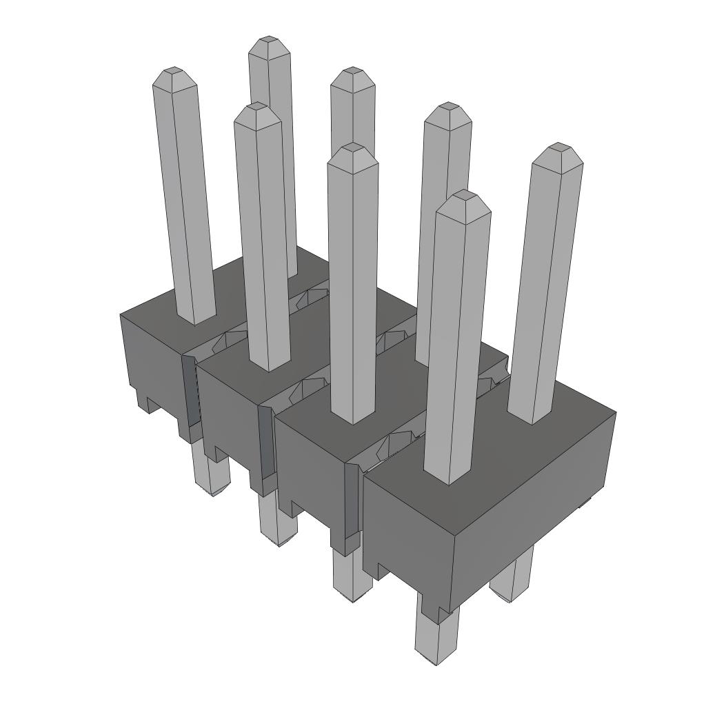 CONN HEADER VERT 8POS 2.54MM