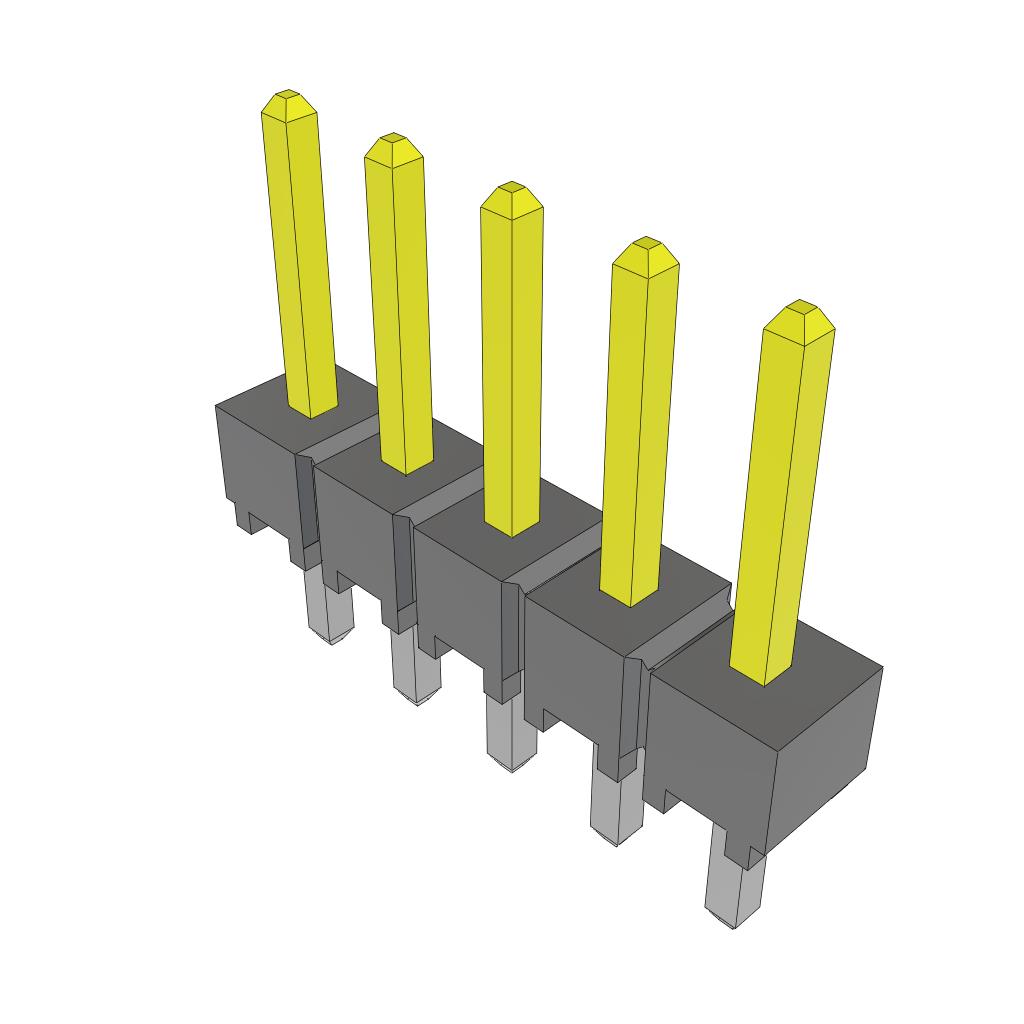 CONN HEADER VERT 5POS 2.54MM