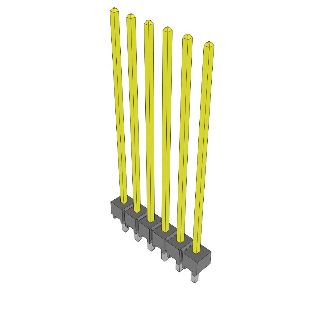 CONN HEADER VERT 6POS 2.54MM