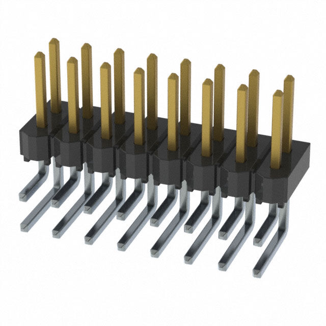 CONN HEADER R/A 16POS 2.54MM