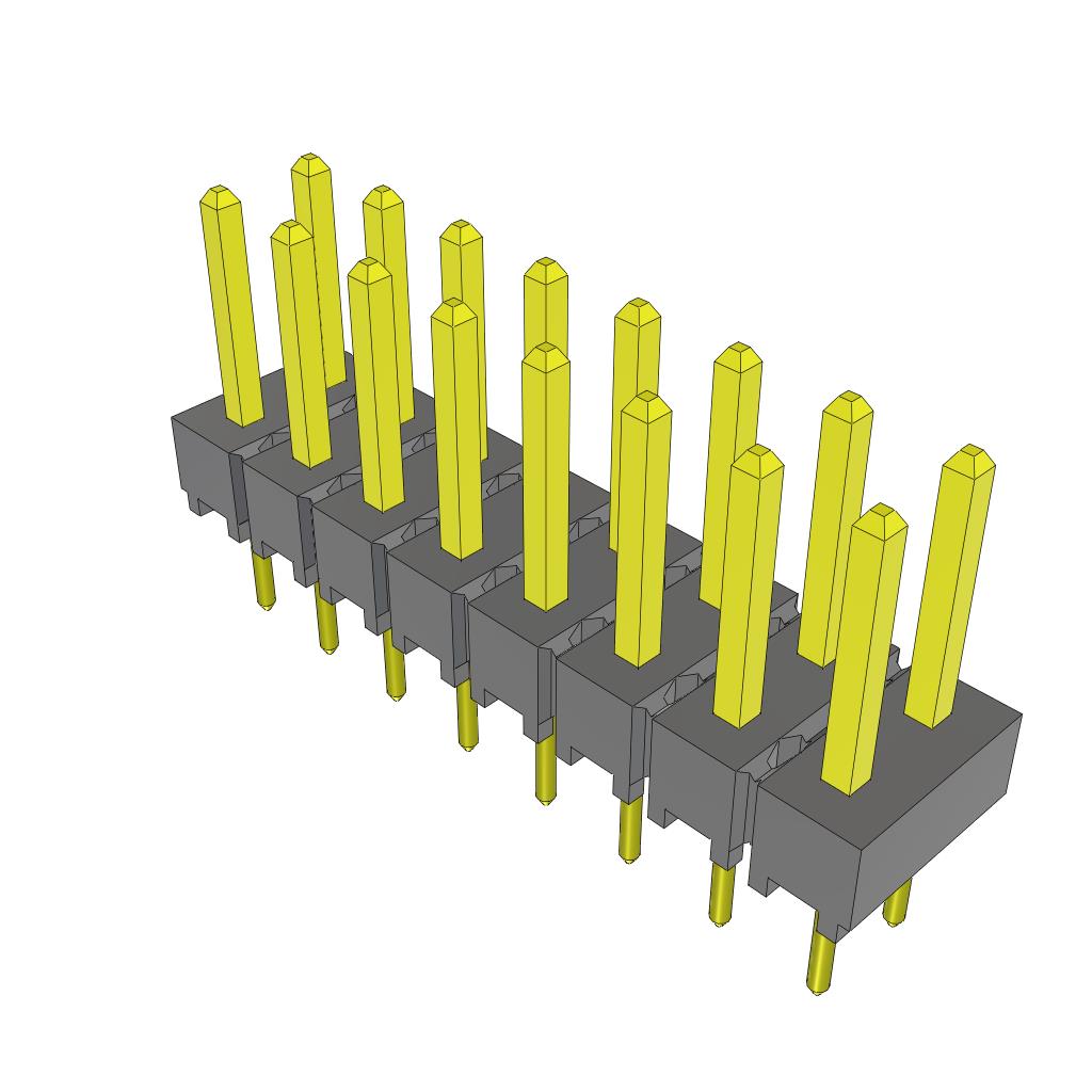 CONN HEADER VERT 16POS 2.54MM