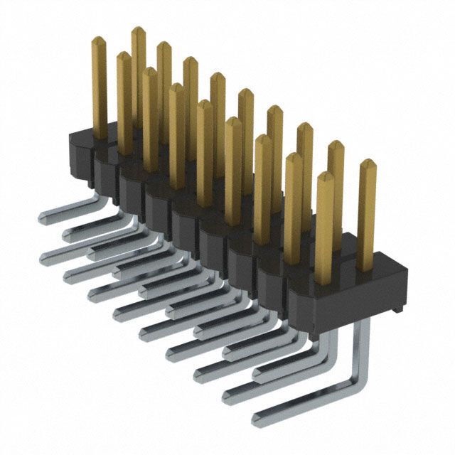 CONN HEADER R/A 18POS 2.54MM