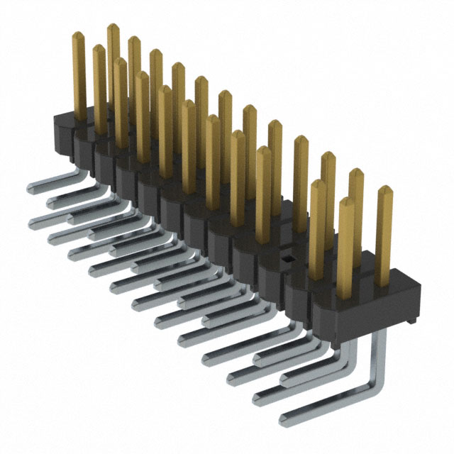 CONN HEADER R/A 24POS 2.54MM