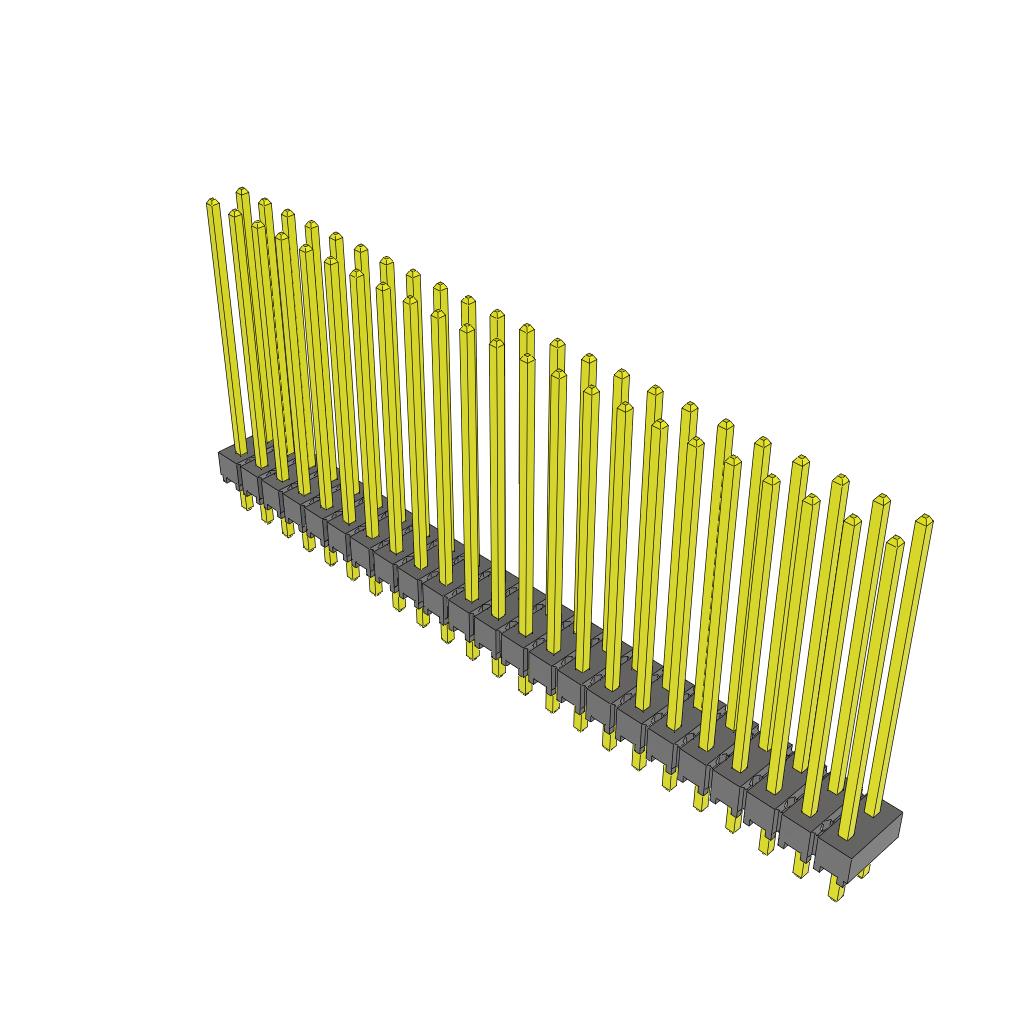 CONN HEADER VERT 46POS 2.54MM