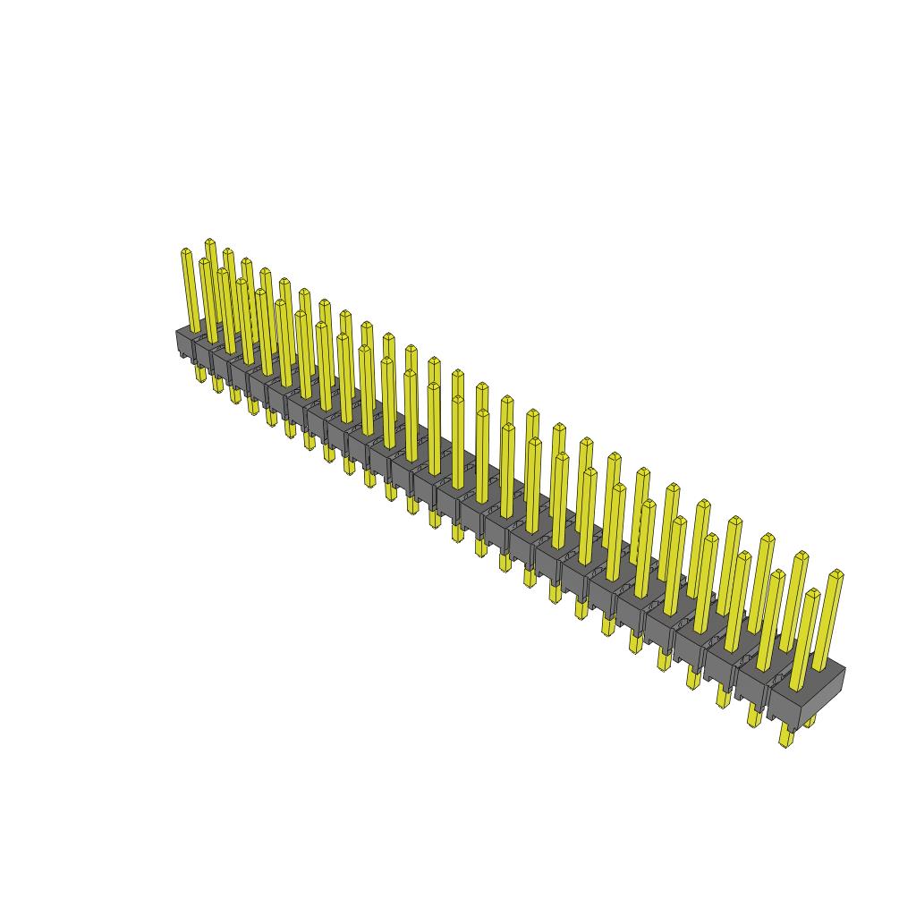 CONN HEADER VERT 52POS 2.54MM