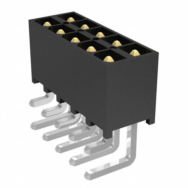 CONN HEADER R/A 10POS 2.54MM