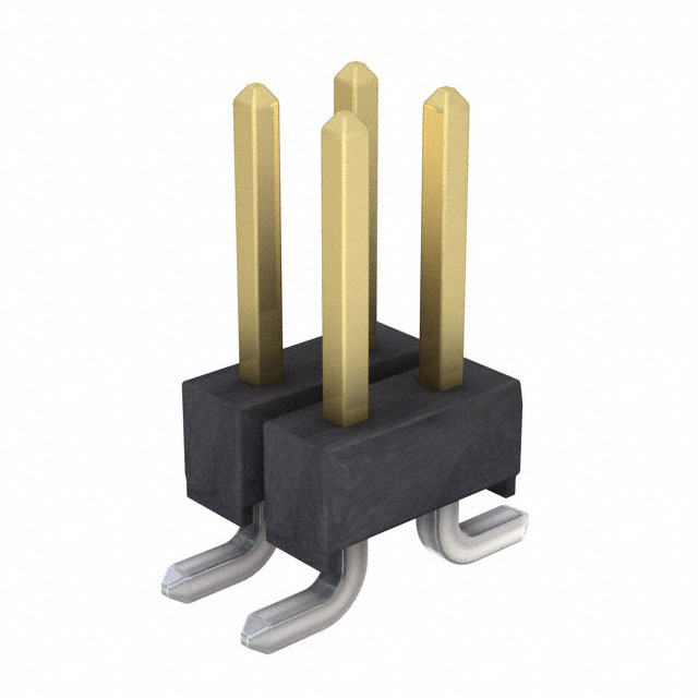 CONN HEADER SMD 4POS 2.54MM