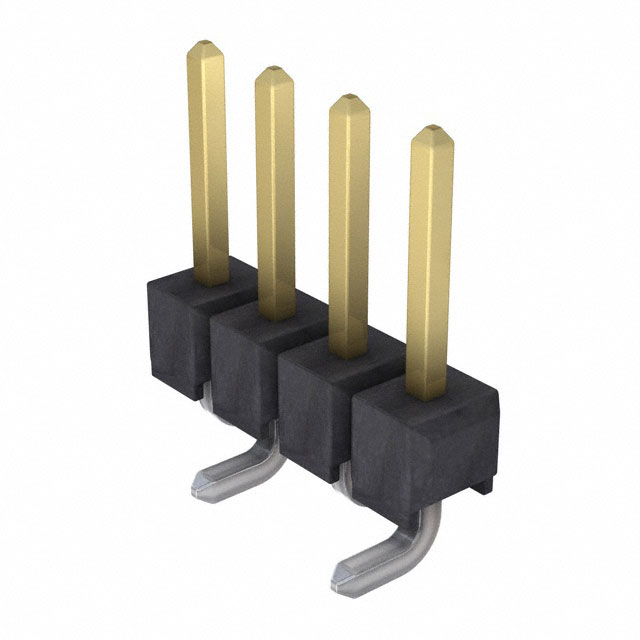 CONN HEADER SMD 4POS 2.54MM