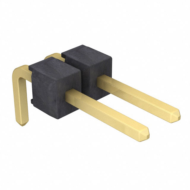 CONN HEADER R/A 2POS 2.54MM