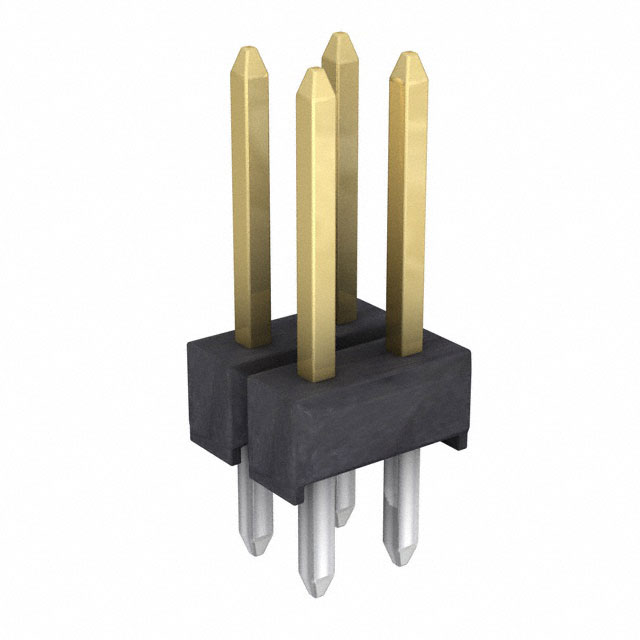 CONN HEADER VERT 4POS 2.54MM