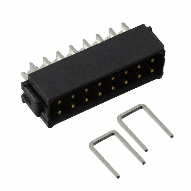CONN HEADER SMD R/A 16POS 2MM