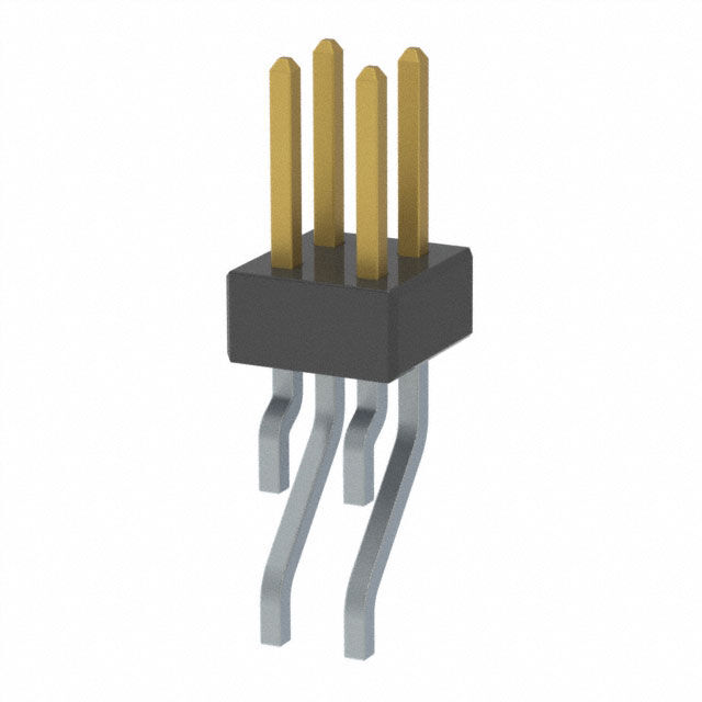 CONN HEADER SMD R/A 4POS 2MM