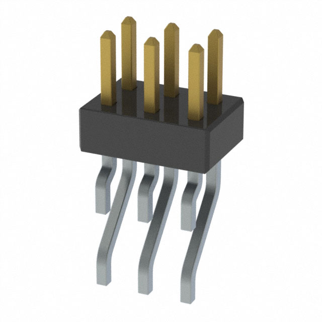 CONN HEADER SMD R/A 6POS 2MM