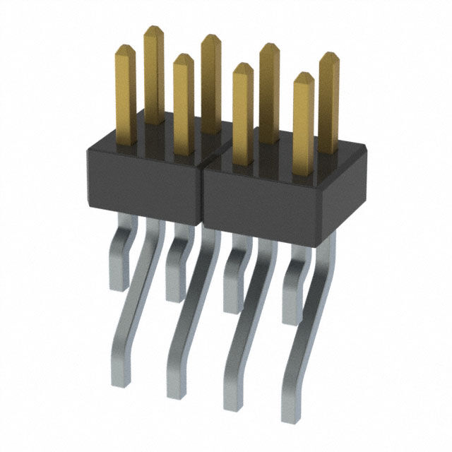 CONN HEADER SMD R/A 8POS 2MM