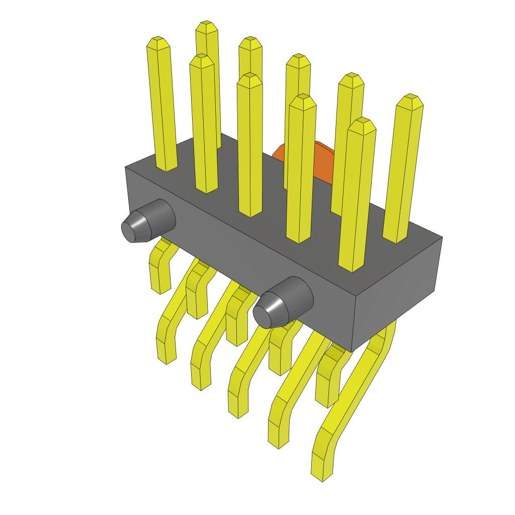 CONN HEADER SMD R/A 10POS 2MM