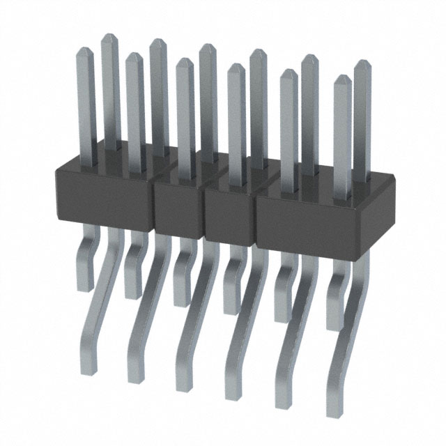 CONN HEADER SMD R/A 12POS 2MM