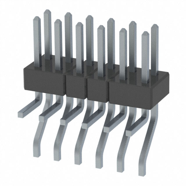 CONN HEADER SMD R/A 12POS 2MM