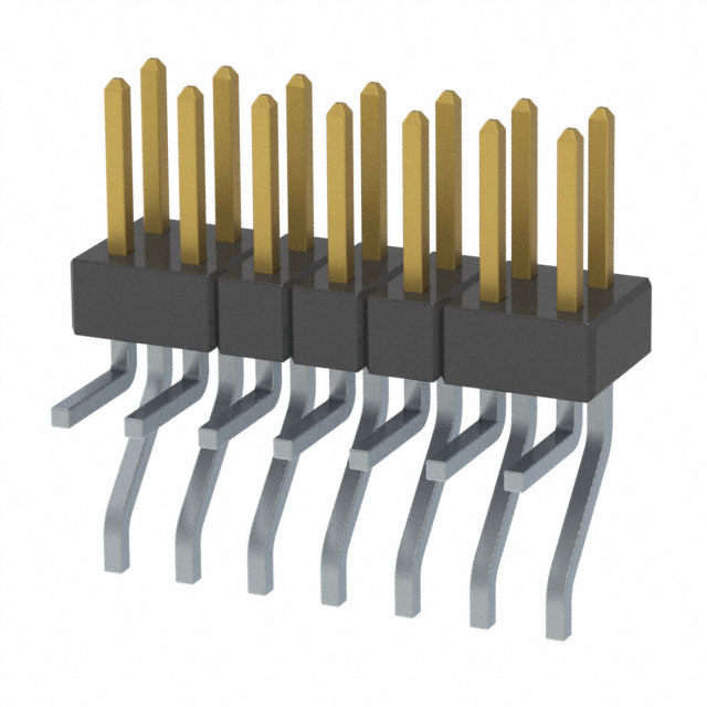 CONN HEADER SMD R/A 14POS 2MM