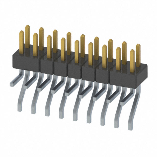 CONN HEADER SMD R/A 18POS 2MM