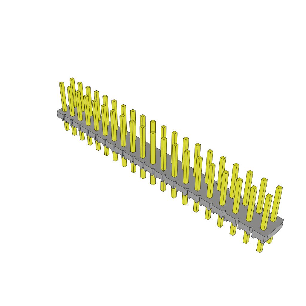 CONN HEADER VERT 40POS 2.54MM