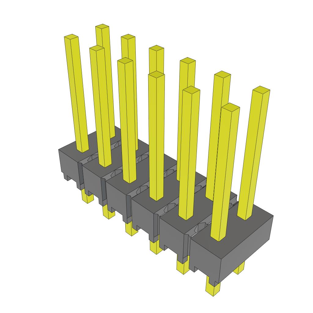 CONN HEADER VERT 12POS 2.54MM