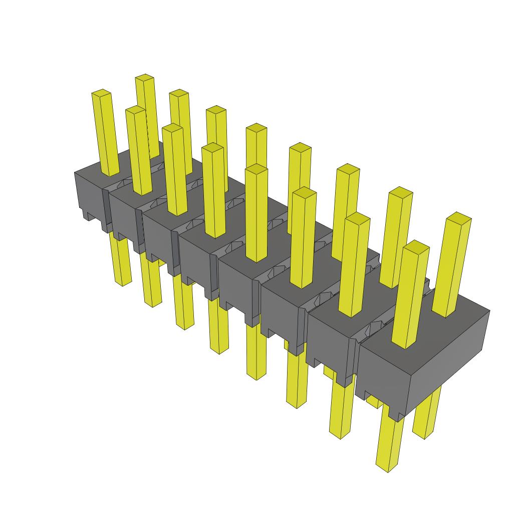 CONN HEADER VERT 16POS 2.54MM