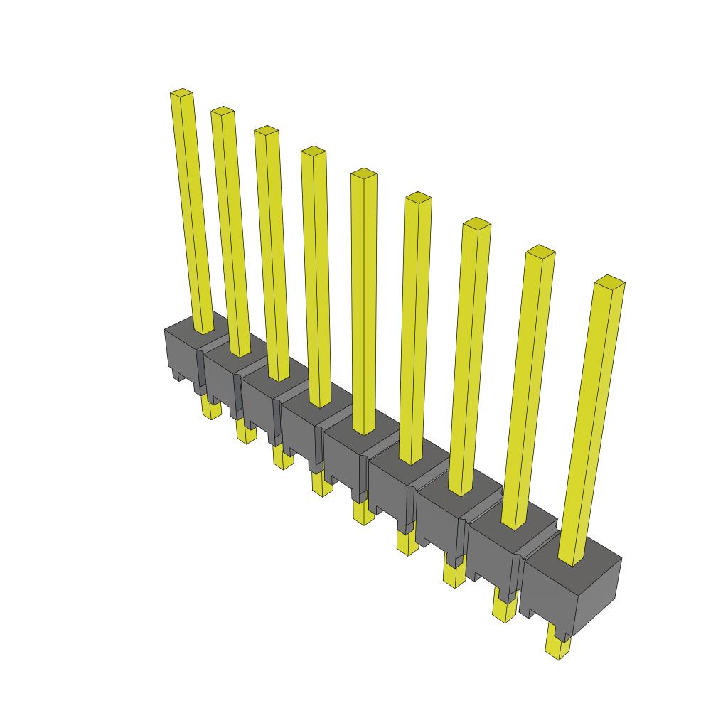 CONN HEADER VERT 9POS 2.54MM
