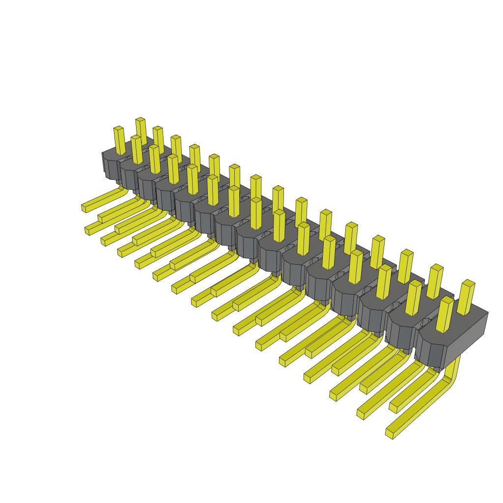 CONN HEADER R/A 30POS 2.54MM