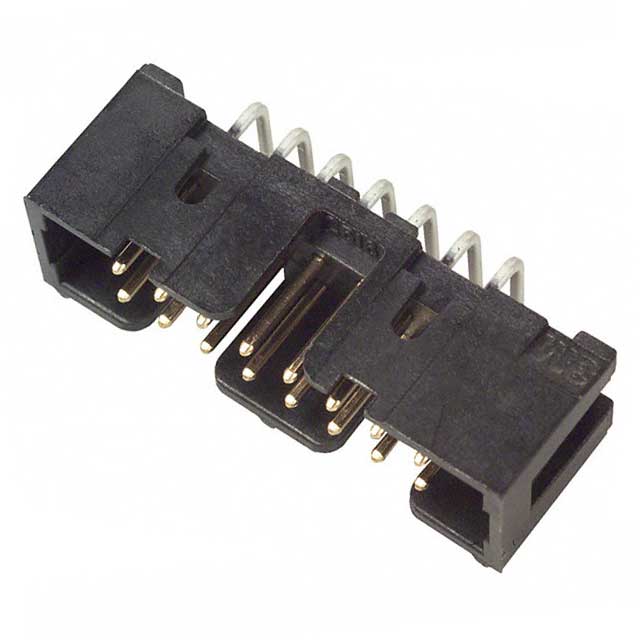 CONN HEADER R/A 16POS 2.54MM