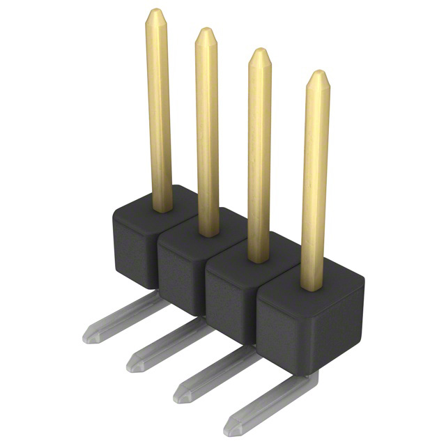 CONN HEADER R/A 4POS 2.54MM