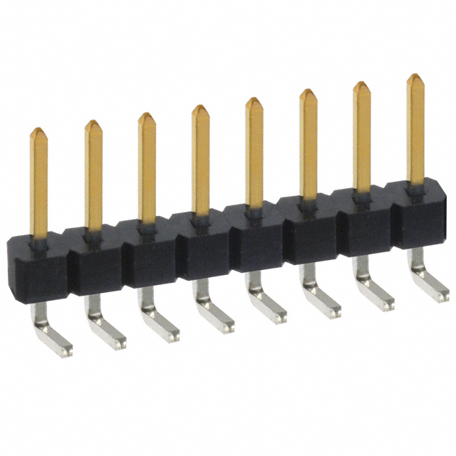 CONN HEADER R/A 8POS 2.54MM