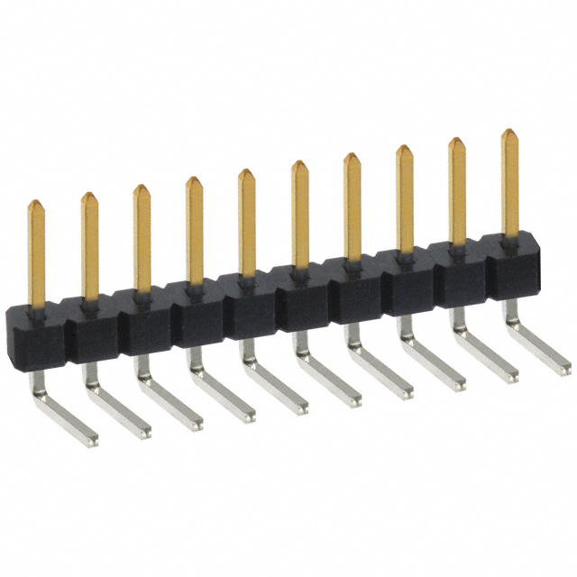 CONN HEADER R/A 10POS 2.54MM