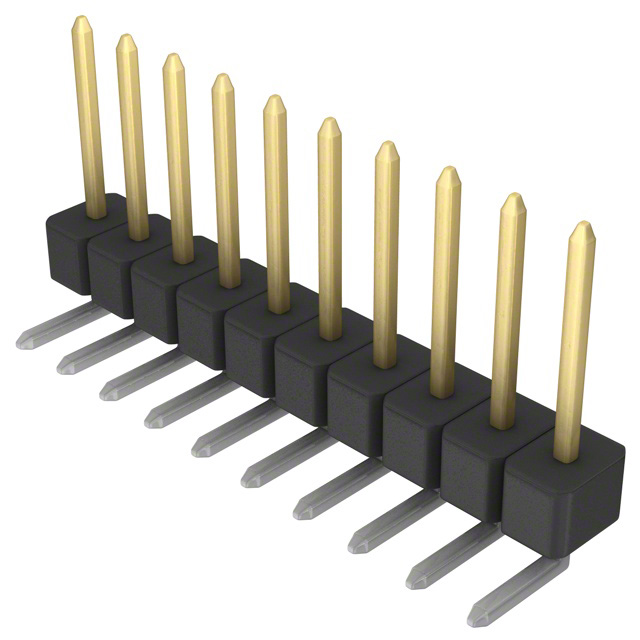 CONN HEADER R/A 10POS 2.54MM